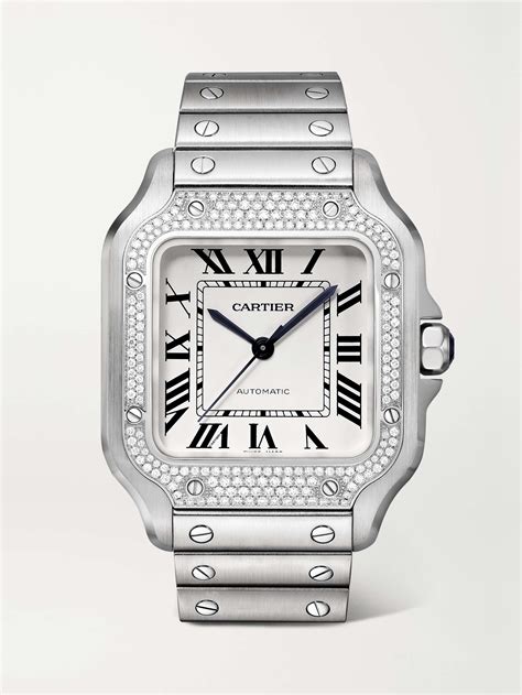 cartier watch diamond price|cartier watch diamond bezel.